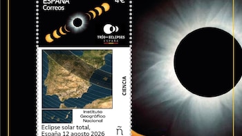 Correos dedica un sello conmemorativo al eclipse solar total que cruzará España el próximo 12 de agosto
