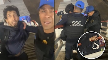 Exhibieron a policías agrediendo a