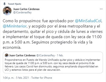 Levantan el pico y cédula