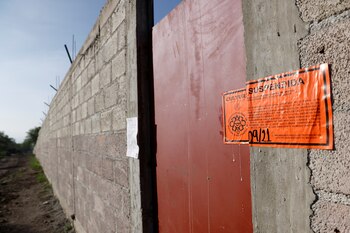 A stamp indicating the suspension