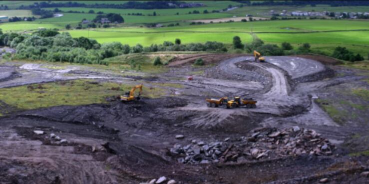 Antigua mina de carbón donde hoy se encuentra el Multiverso de Crawick. (Crawick Multiverse)