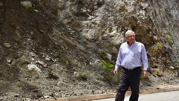 “Progreso con justicia”: AMLO presumió