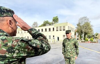 El brigadier general Óscar del Cristo Díaz Montiel asumió el mando del Comando de Educación y Doctrina del Ejército Nacional - crédito Ejército Nacional