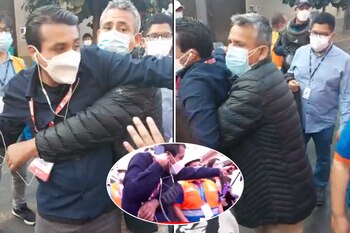 La obstrucción a la prensa quedó registrado en vídeo.
