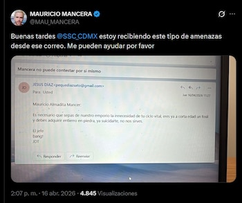 Mancera solicitó la ayuda de la SSC_CDMX en su perfil de X