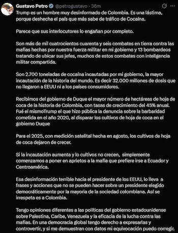 Petro propuso un plan de