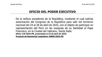 Agenda del pleno para ver