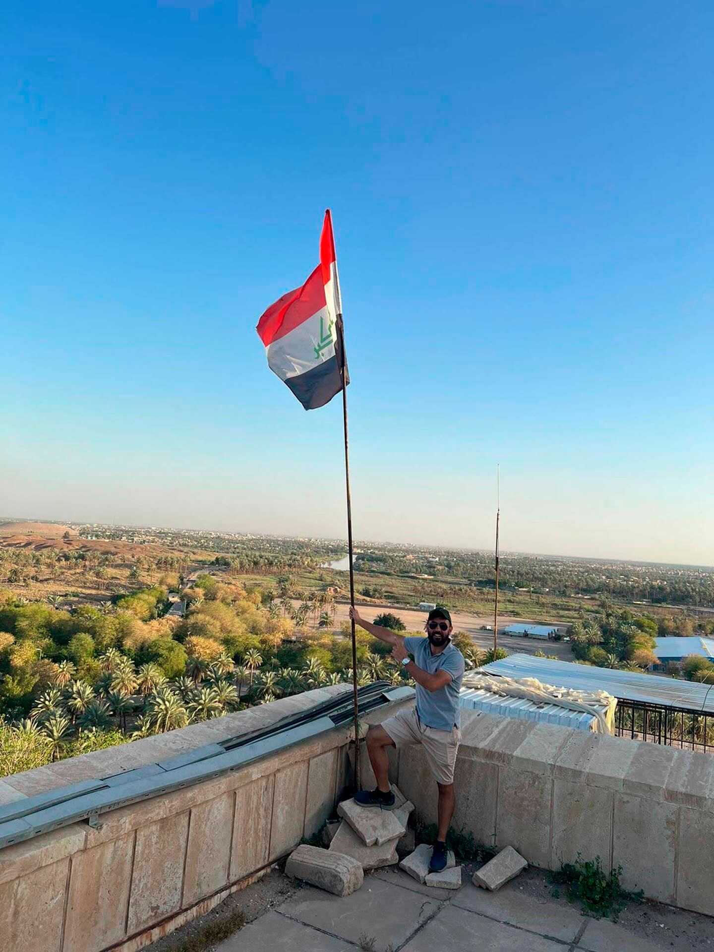 Nicolás Pasquali en Irak.