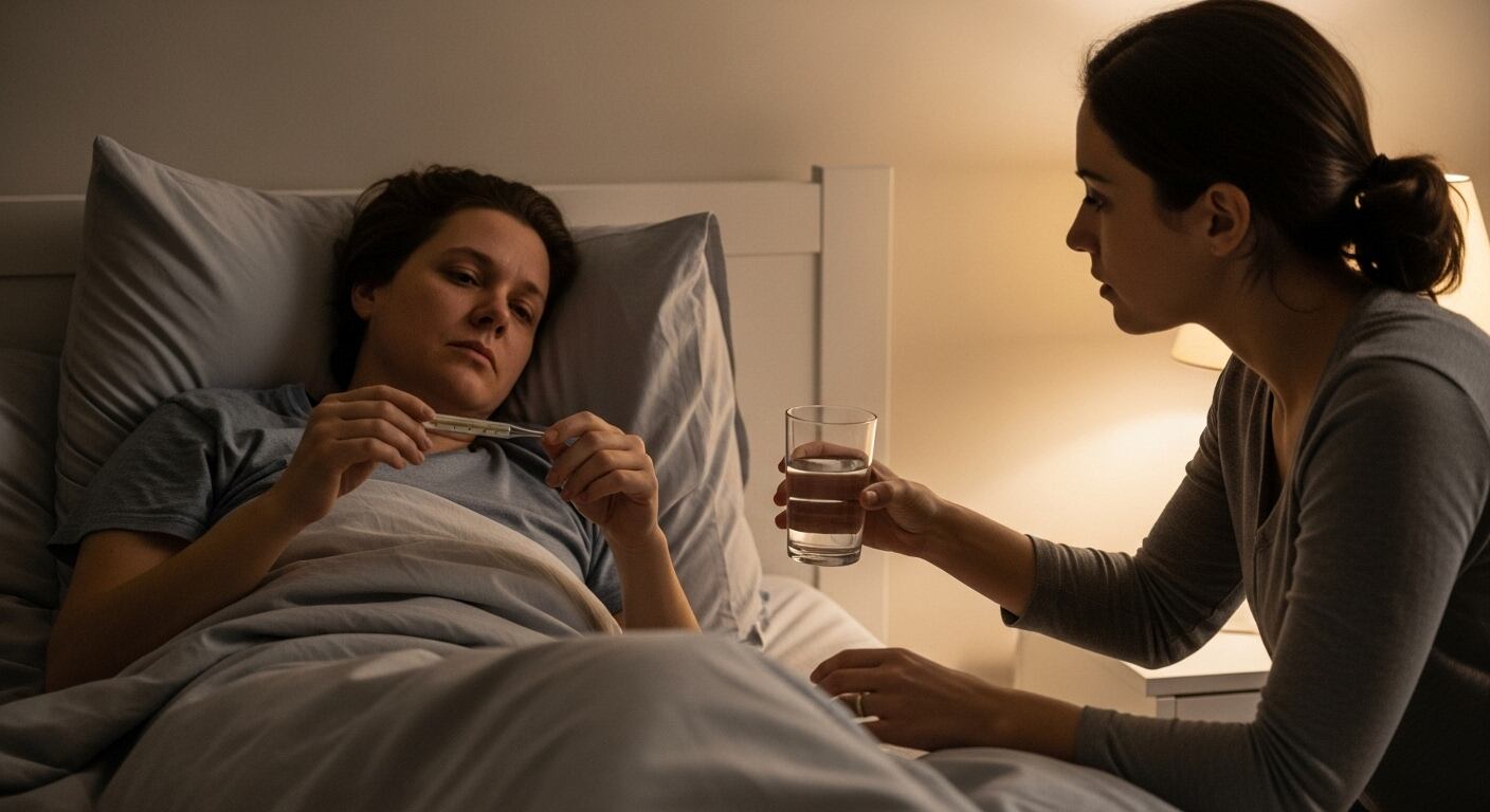 La fiebre superior a 39,4℃ en adultos o 40℃ en niños, o que dura más de cinco días, requiere atención médica urgente (Imagen Ilustrativa Infobae)