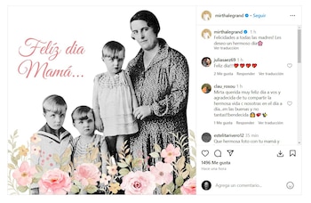 Mirtha optó por una imagen