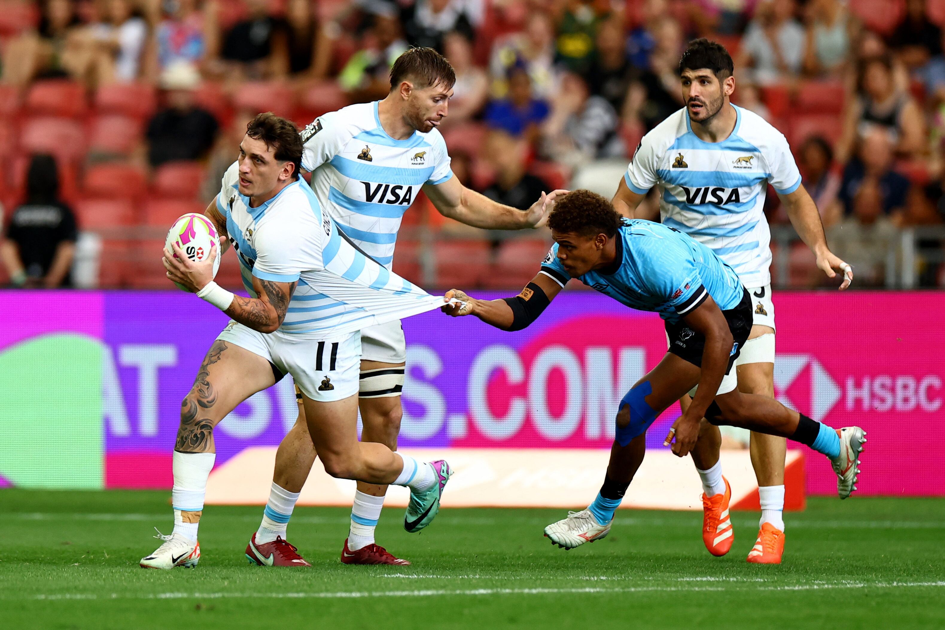 Luciano González fue elegido como el mejor jugador del año en los SVNS Awards 2025 (REUTERS/Edgar Su)