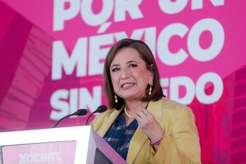 La candidata presidencial de la