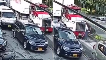 Una cámara de seguridad grabó