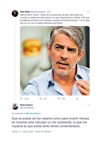 La respuesta de Pablo Echarri