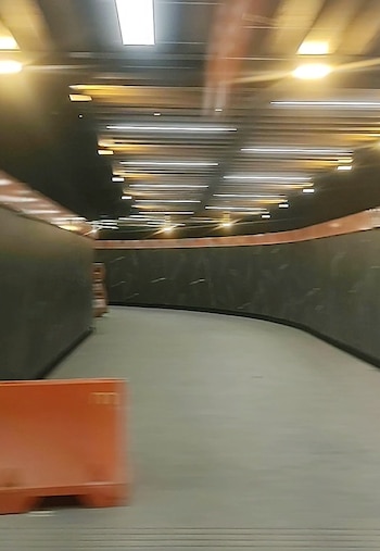 Así luce la remodelación de la estación Auditorio de la Línea 7 (Luz Coello/ Infobae México)