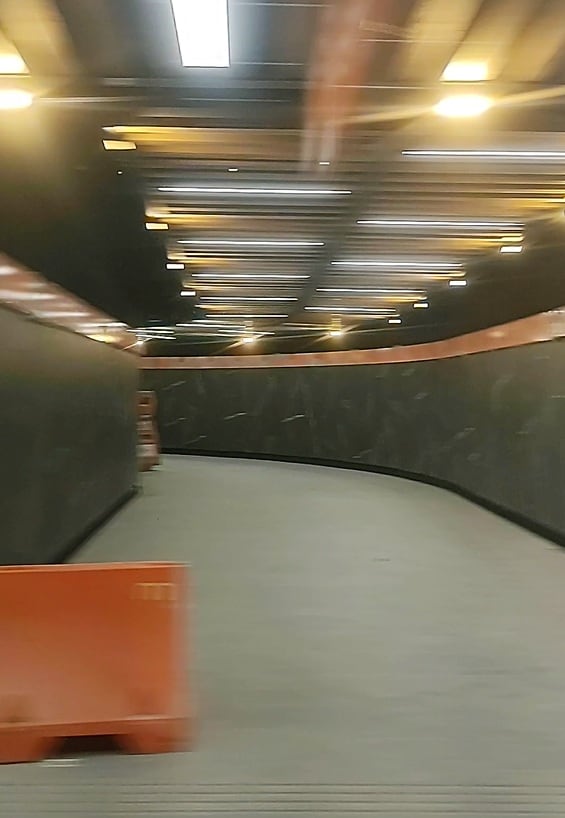 Así luce la remodelación de la estación Auditorio de la Línea 7 (Luz Coello/ Infobae México)