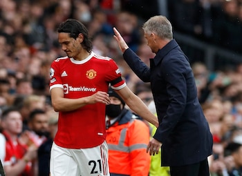 Edinson Cavani cuando jugaba en el fútbol inglés REUTERS/Phil Noble