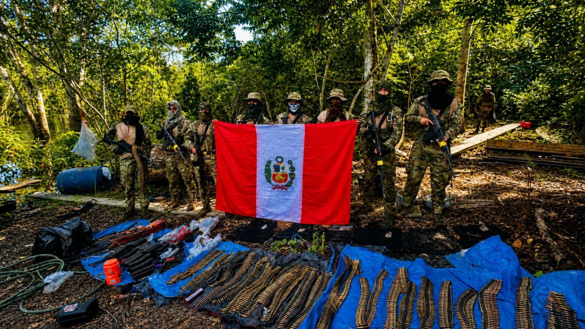 La intervención debilitó la logística y la capacidad operativa de las redes criminales en Mariscal Ramón Castilla - Créditos: Ministerio de Defensa.