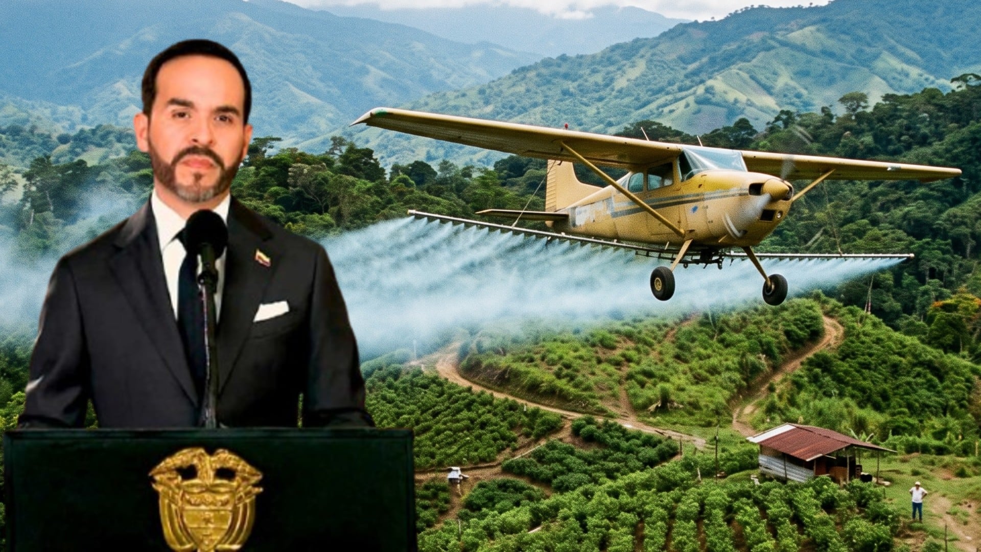 El Gobierno de Abelardo de la Espriella presentó ante la Justicia un documento de 56 páginas para pedir que se levante la suspensión del plan piloto de aspersión aérea con glufosinato de amonio en Putumayo - crédito Imagen Ilustrativa Infobae