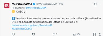Línea 1 del Metrobús sigue