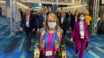 La gobernadora de Santa Cruz