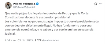 - crédito @PalomaValenciaL/X