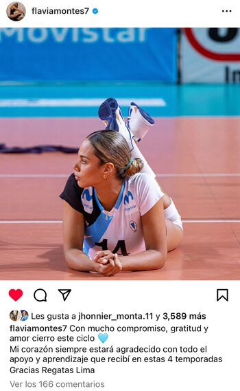 Flavia Montes se despidió de