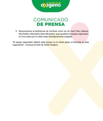 comunicado de prensa