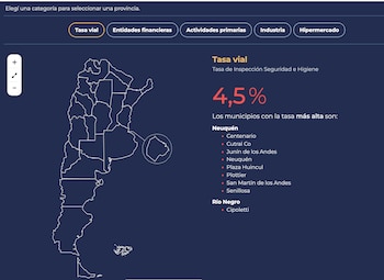 Captura del sitio web con