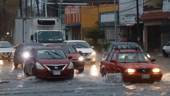 Intensa lluvia en Nuevo león