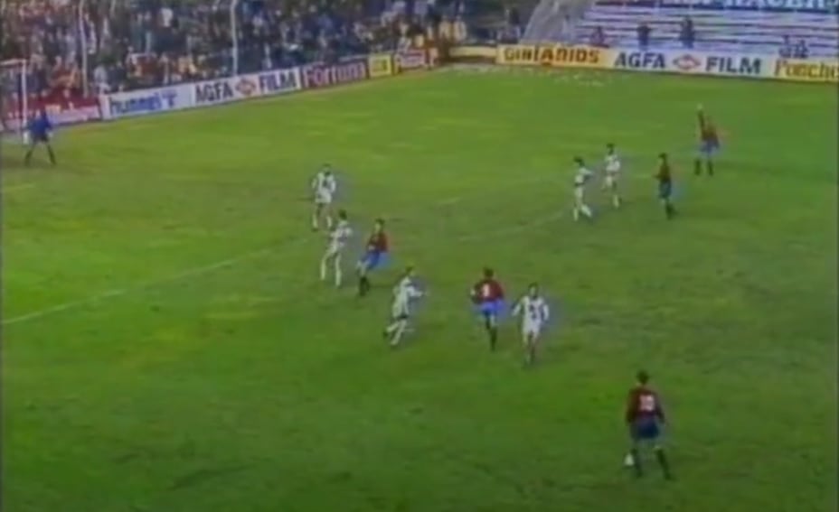 Partido entre España y Albania en el clasificatorio para la Eurocopa 1992