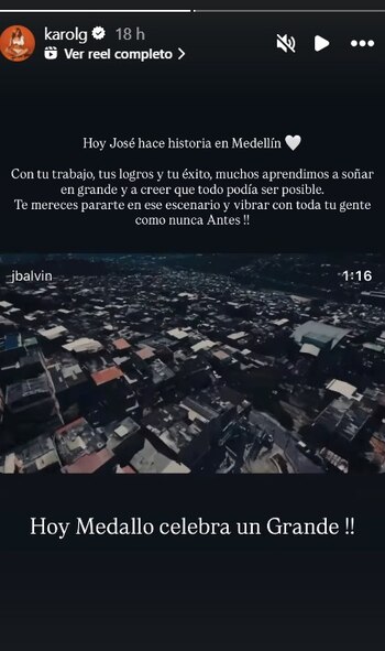 Karol G aplaude el regreso