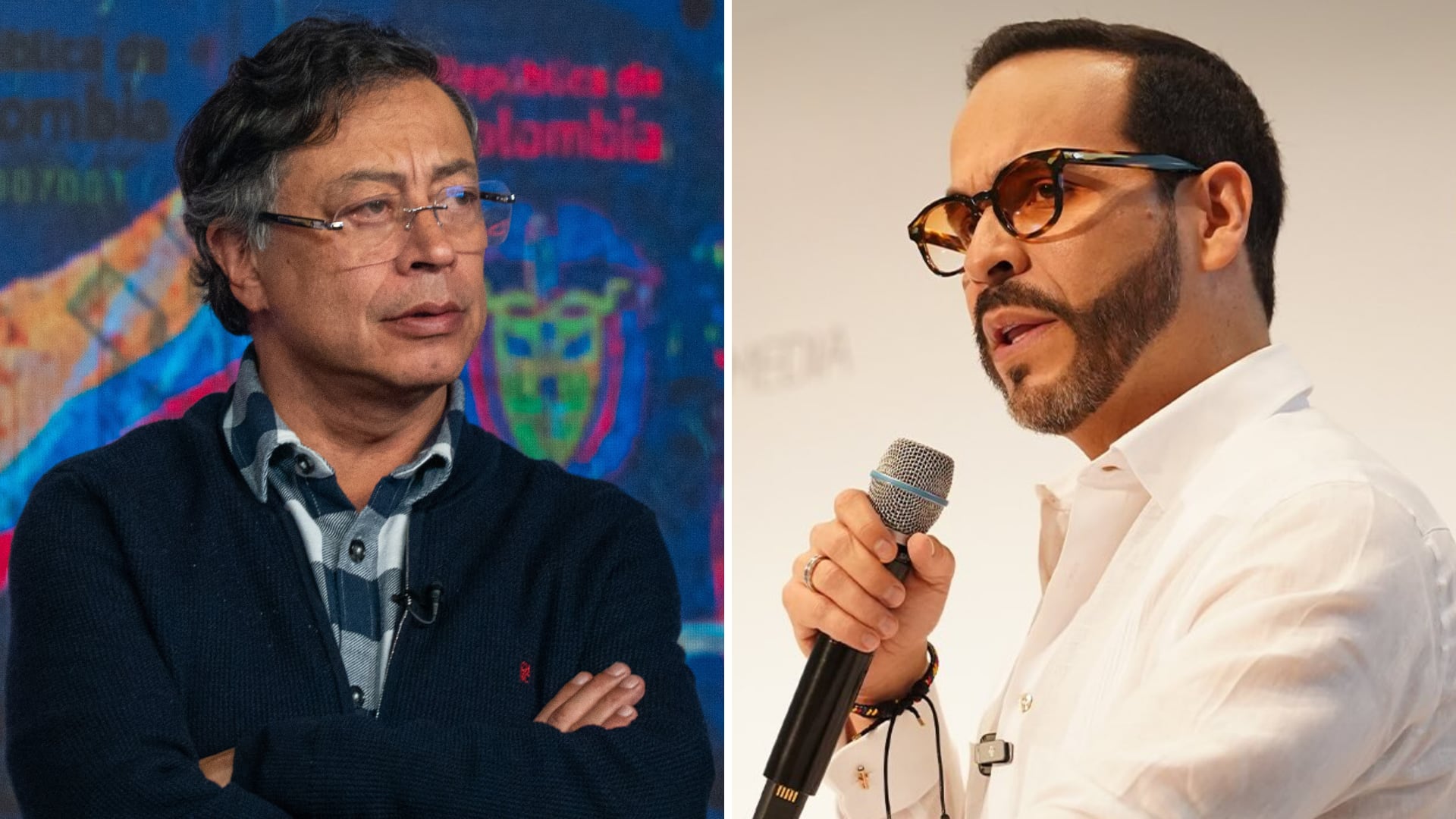 El presidente Gustavo Petro está en el 'ojo del huracán' por sus afirmaciones sobre la campaña de Abelardo de la Espriella, que sugerirían presuntas interceptaciones a este candidato - crédito Presidencia - @delaespriella_style/Instagram