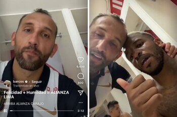 Hernán Barcos realizó un transmisión