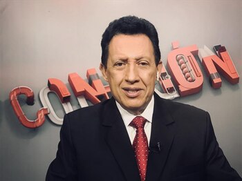 El periodista colombiano, Óscar Rentería: