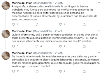 La funcionaria informó de su