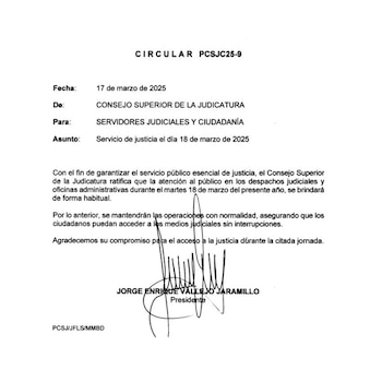 Con este mensaje, el Consejo