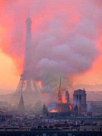 Las imágenes dramáticas de aquel 15 de abril de 2019