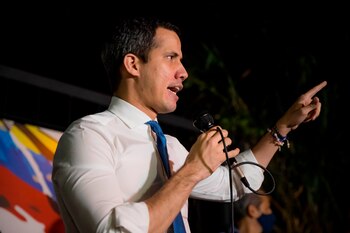 Fotografía de archivo del líder opositor venezolano y jefe del Parlamento, Juan Guaidó. EFE/Miguel Gutiérrez/Archivo