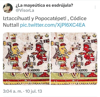 Códice Nuttall, ilustrando al Popocatépetl