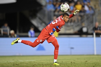 Kevin Mier en acción en el Estadio Subaru Park - crédito: Kyle Ross / USA TODAY Sports