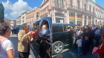 Maestros del SNTE en Zacatecas increpan a Sheinbaum en gira por Segundo Informe