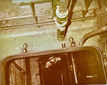 Bajando la escalera era donde