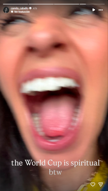 Camila Cabello alentó a Brasil