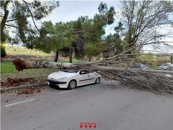 Las fuertes rachas de viento