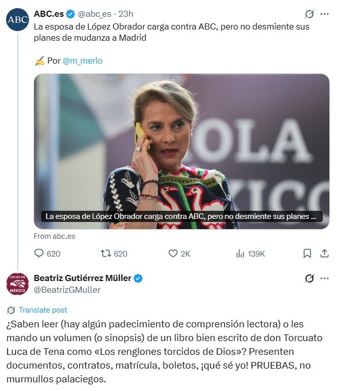 En las últimas horas la escritora se ha dedicado a desmentir lo dicho por el diario. (Twitter)
