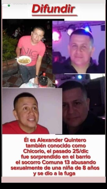 Alexander Quintero, familiar de Juan