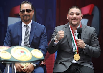 El boxeador Andy Ruiz Jr.