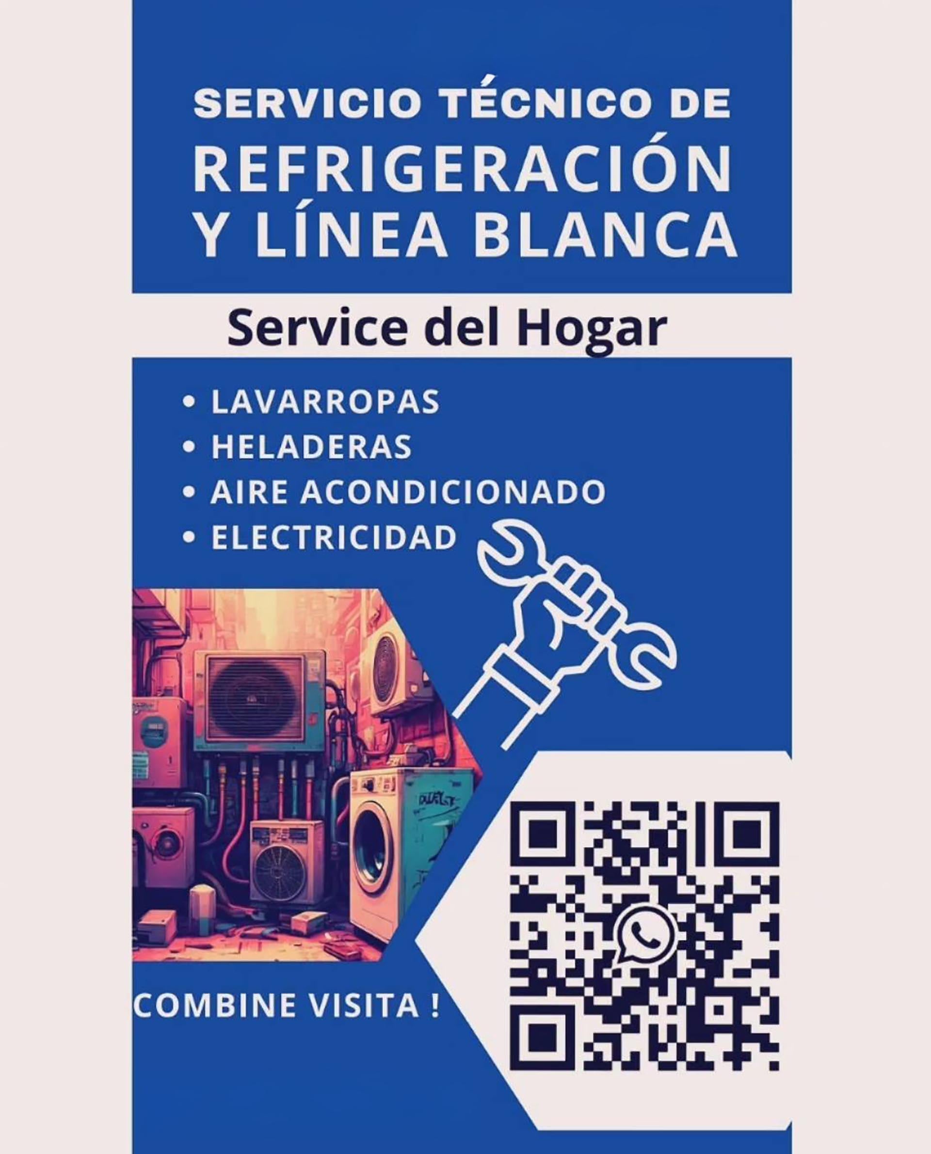 Tolomeo también se publicitaba como técnico en reparación de refrigeración y línea blanca