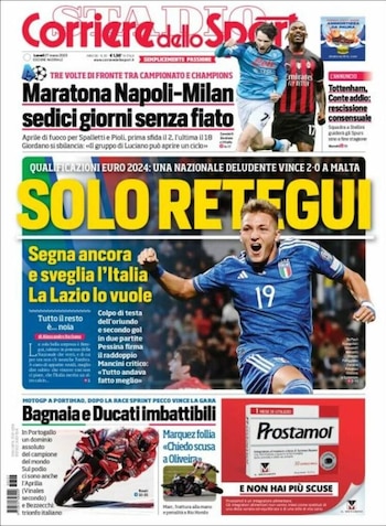 Portadas Italia - Mateo Retegui